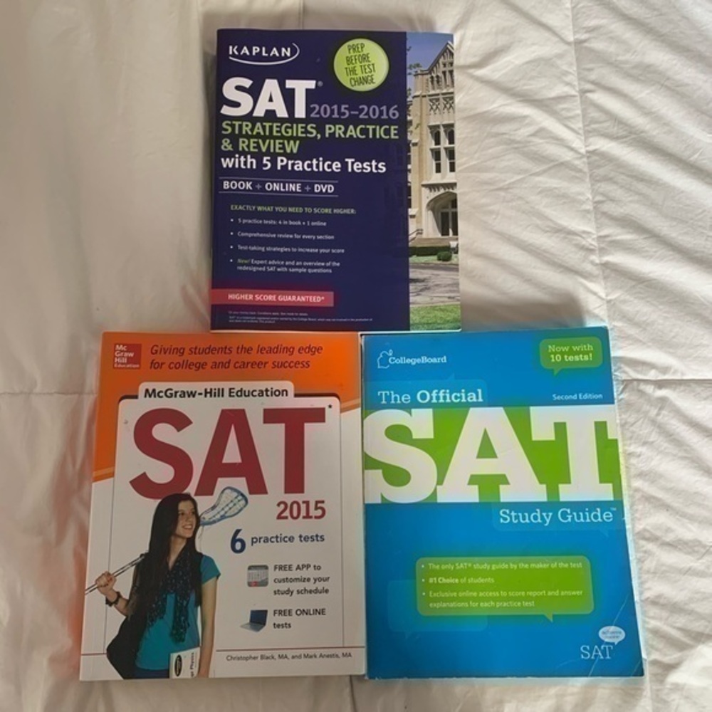 Bundle of 3 SAT College Prep Books